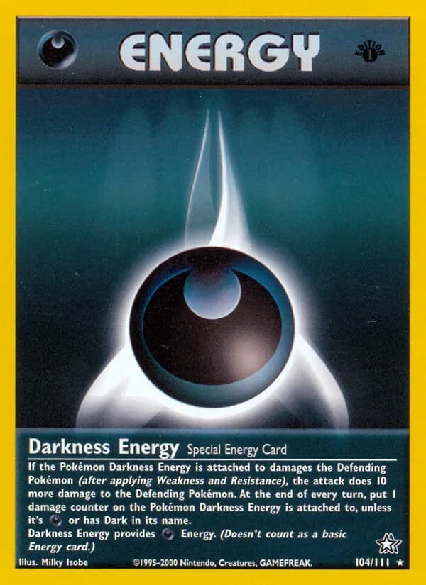 Darkness Energy card in English