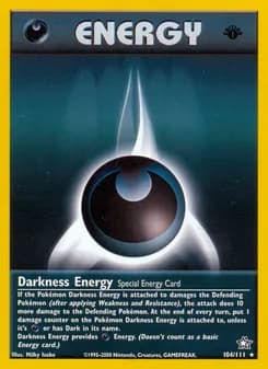 Darkness Energy card in English
