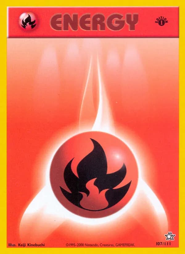 Fire Energy card in English