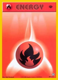 Fire Energy card in English