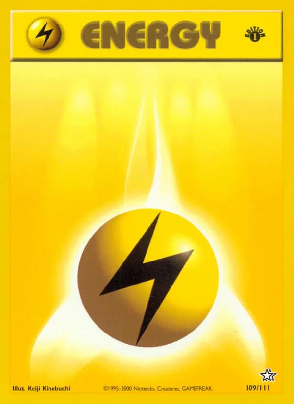 Lightning Energy card in English