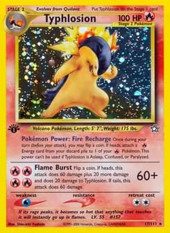 Typhlosion card in English