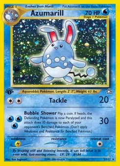 Azumarill card in English