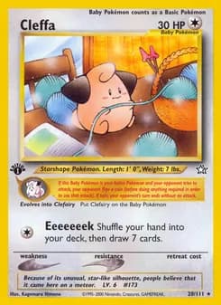 Cleffa card in English