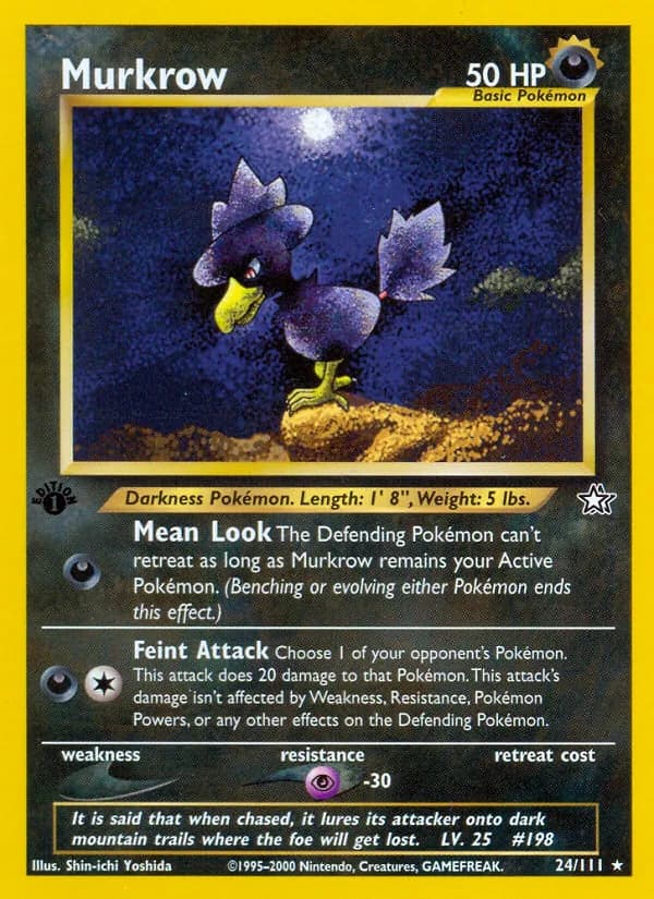Murkrow card in English