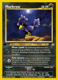 Murkrow card in English