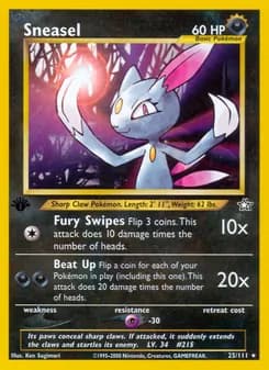 Sneasel card in English