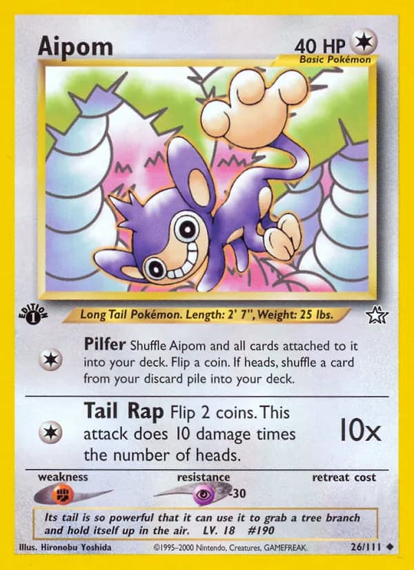 Aipom card in English