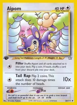 Aipom card in English