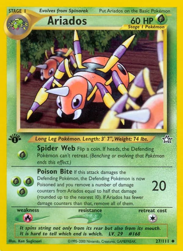 Ariados card in English
