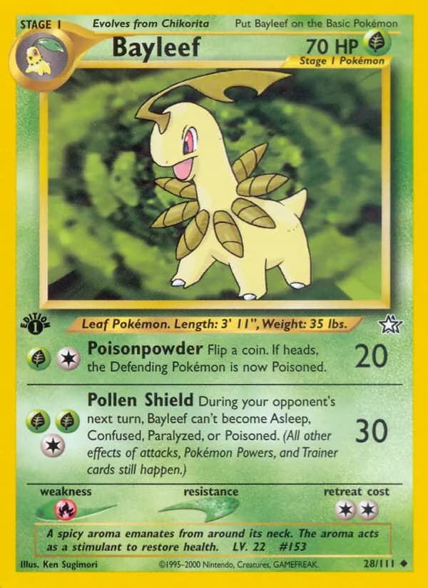 Bayleef card in English