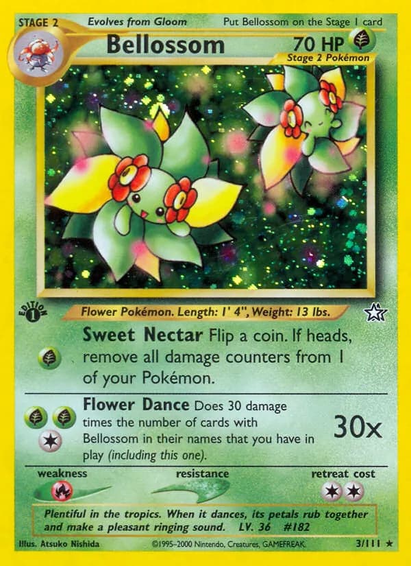 Bellossom card in English