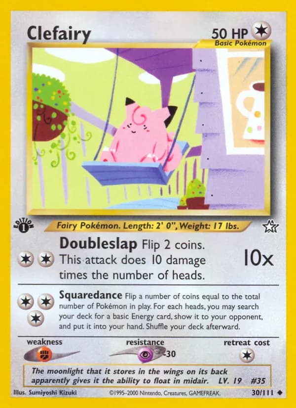 Clefairy card in English