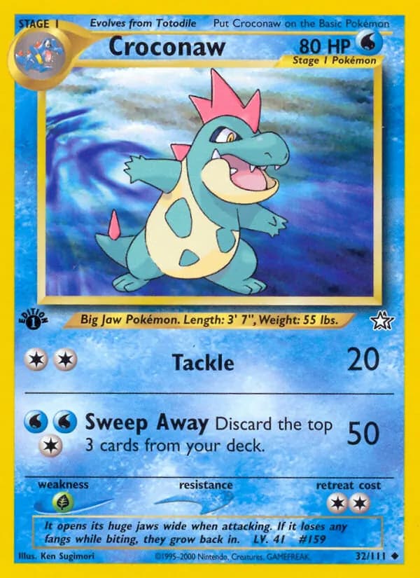 Croconaw card in English