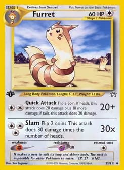 Furret card in English