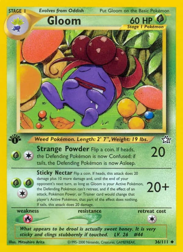 Gloom card in English