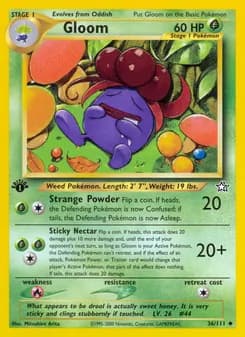 Gloom card in English