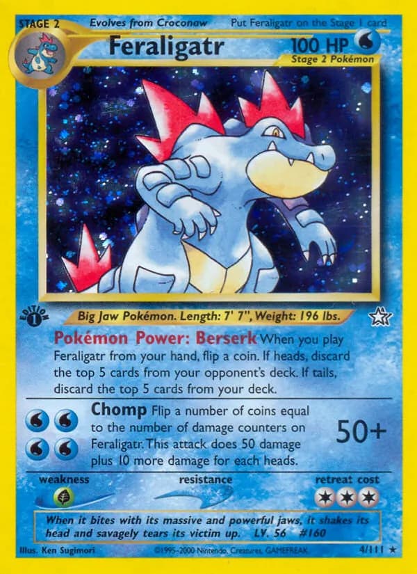 Feraligatr card in English