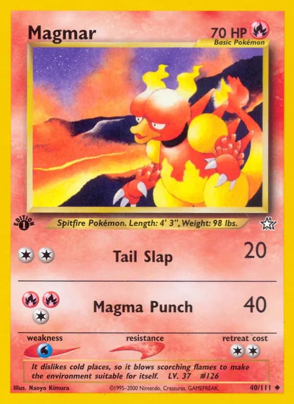 Magmar card in English