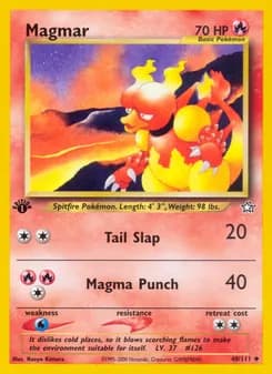 Magmar card in English