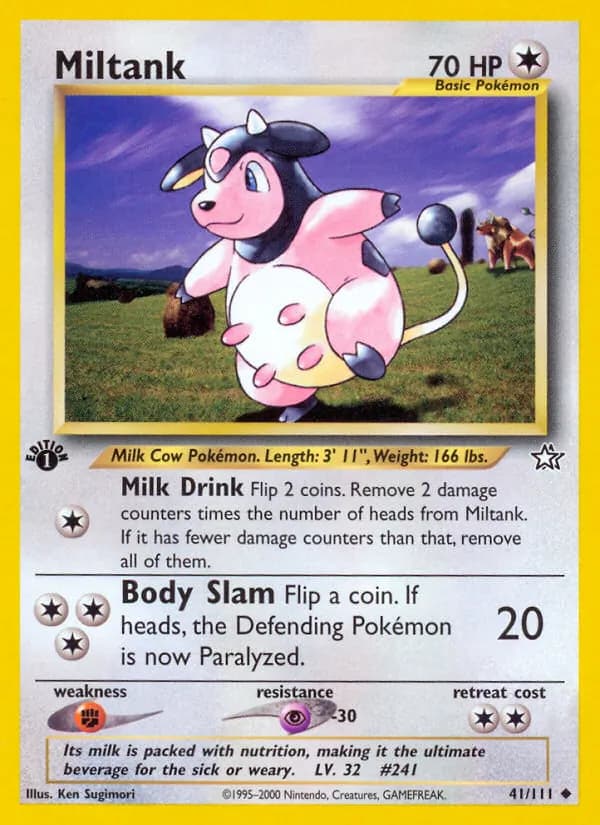 Miltank card in English