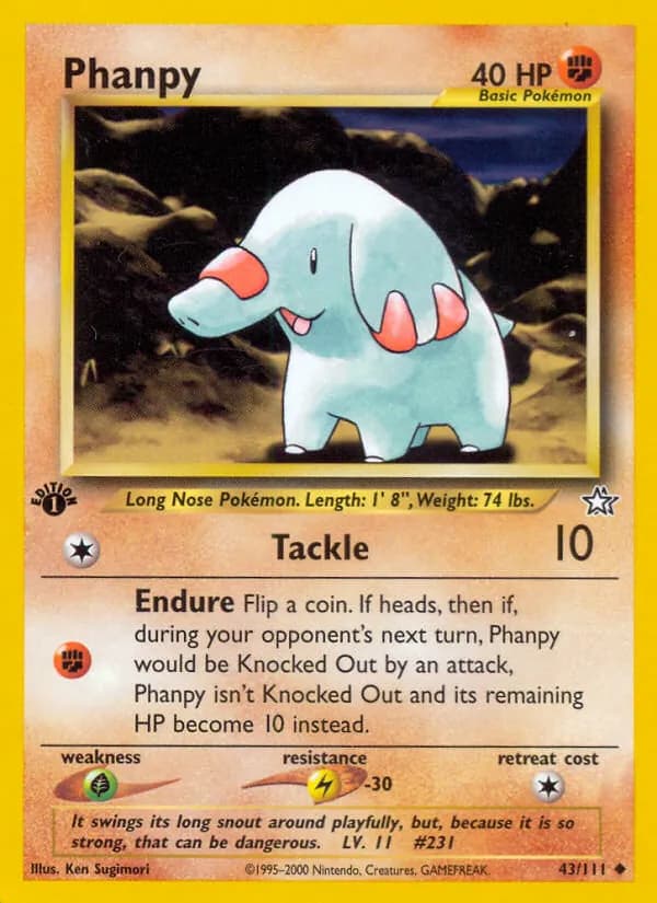 Phanpy card in English