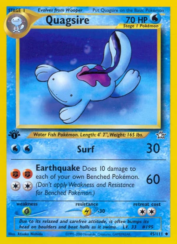 Quagsire card in English