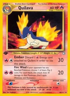 Quilava card in English