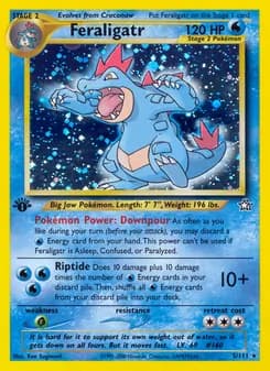 Feraligatr card in English