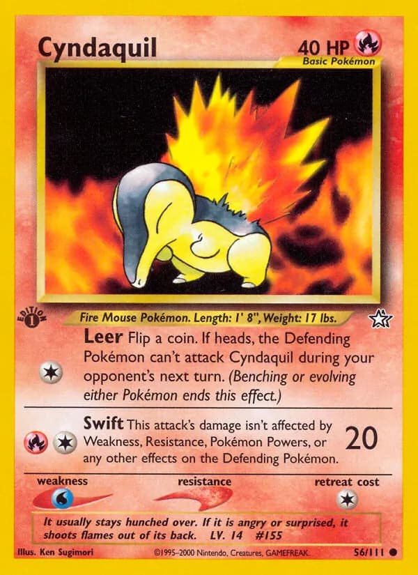 Cyndaquil card in English