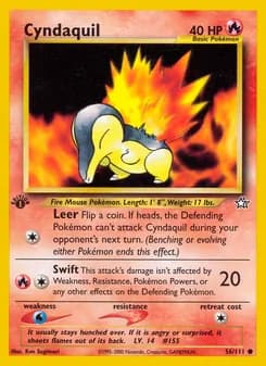 Cyndaquil card in English