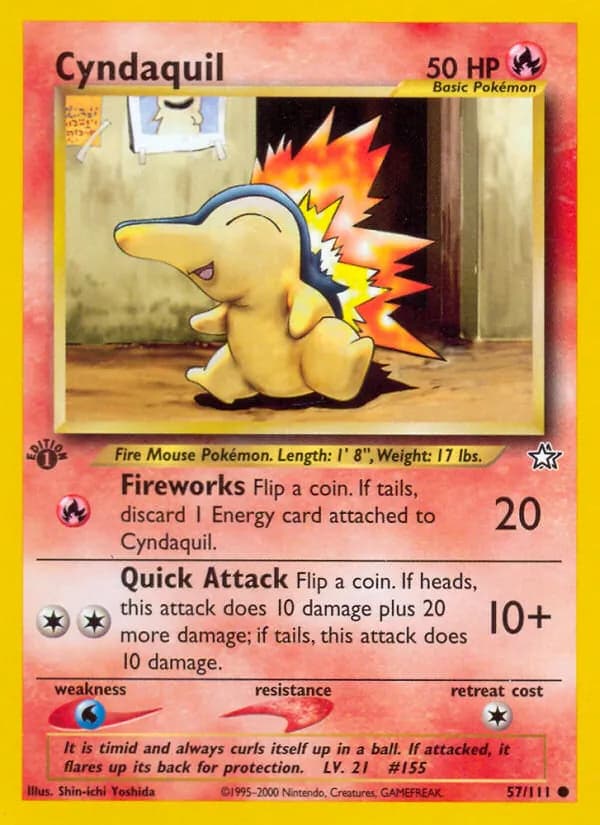 Cyndaquil card in English