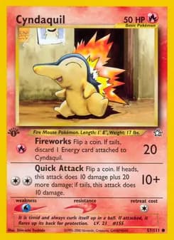 Cyndaquil card in English
