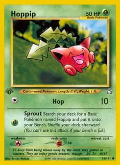 Hoppip card in English