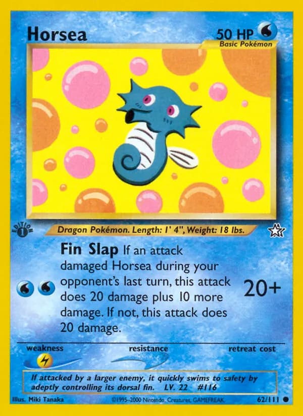 Horsea card in English