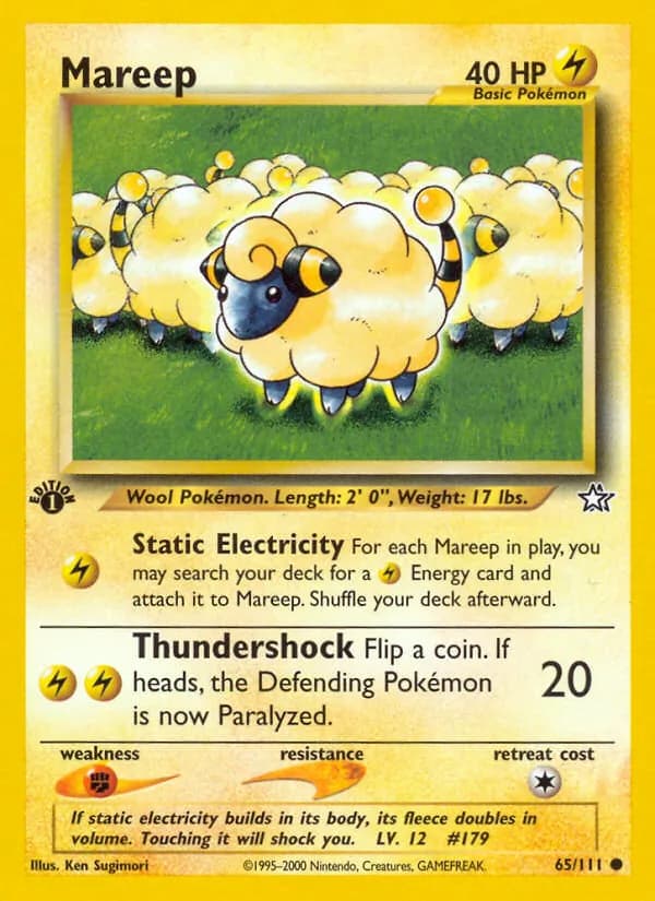 Mareep card in English