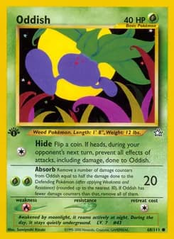 Oddish card in English