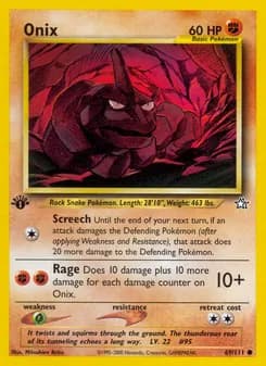 Onix card in English