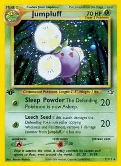 Jumpluff card in English