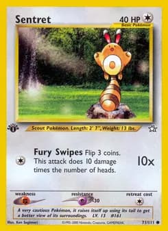 Sentret card in English