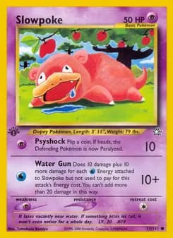 Slowpoke card in English