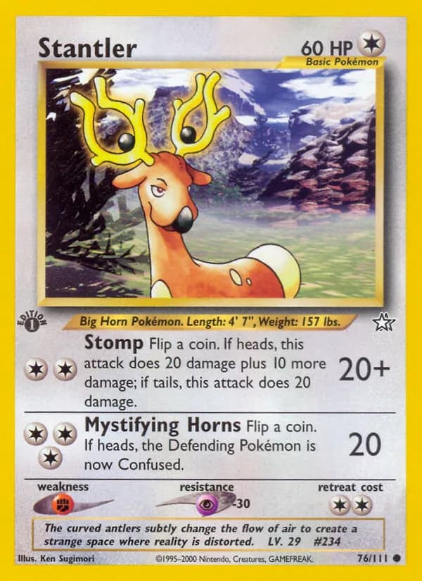 Stantler card in English