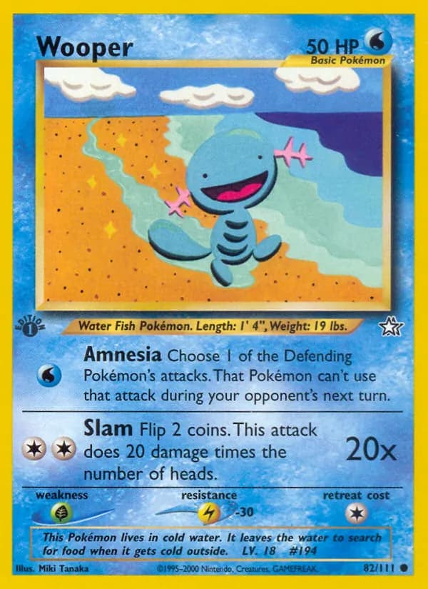 Wooper card in English
