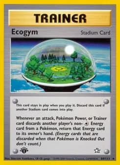 Ecogym card in English