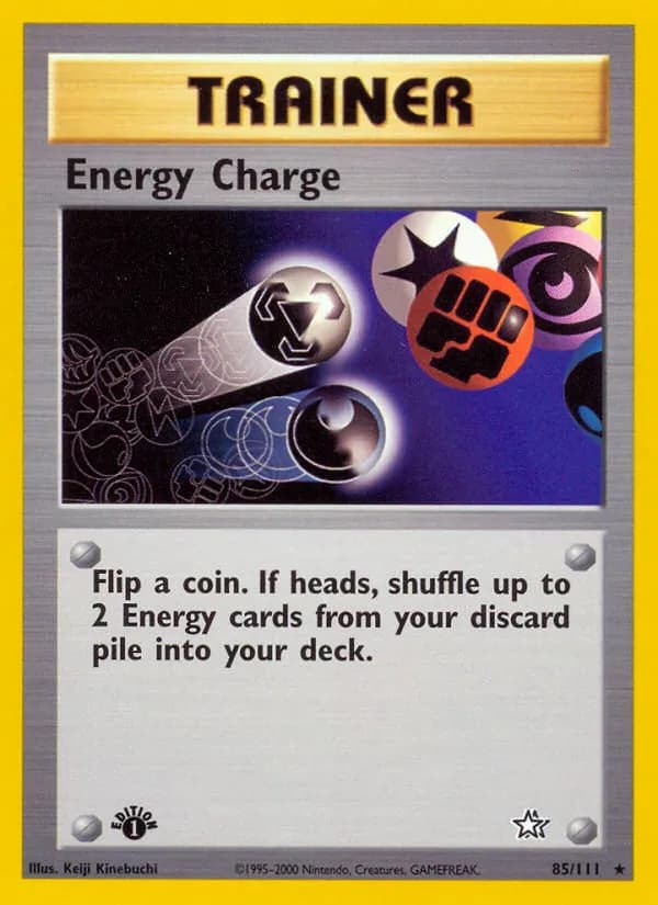Energy Charge card in English
