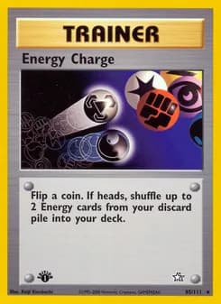 Energy Charge card in English