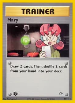Mary card in English
