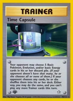 Time Capsule card in English