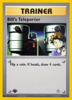 Bill's Teleporter card in English
