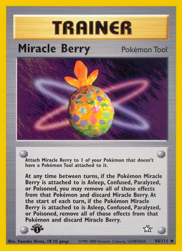 Miracle Berry card in English